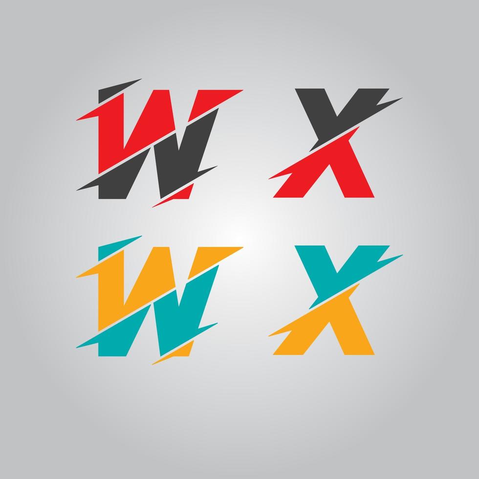 diseño de logotipo de alfabetos vector