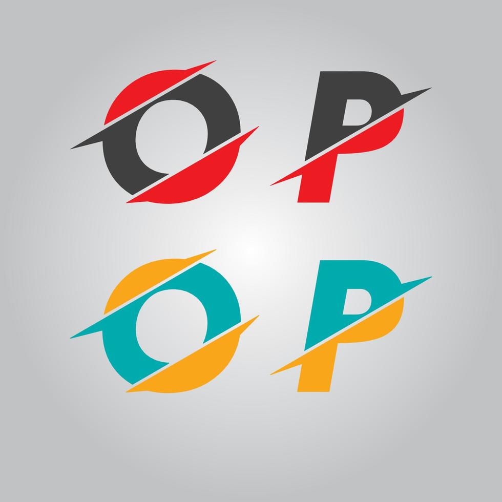 Alphabets logo design vector
