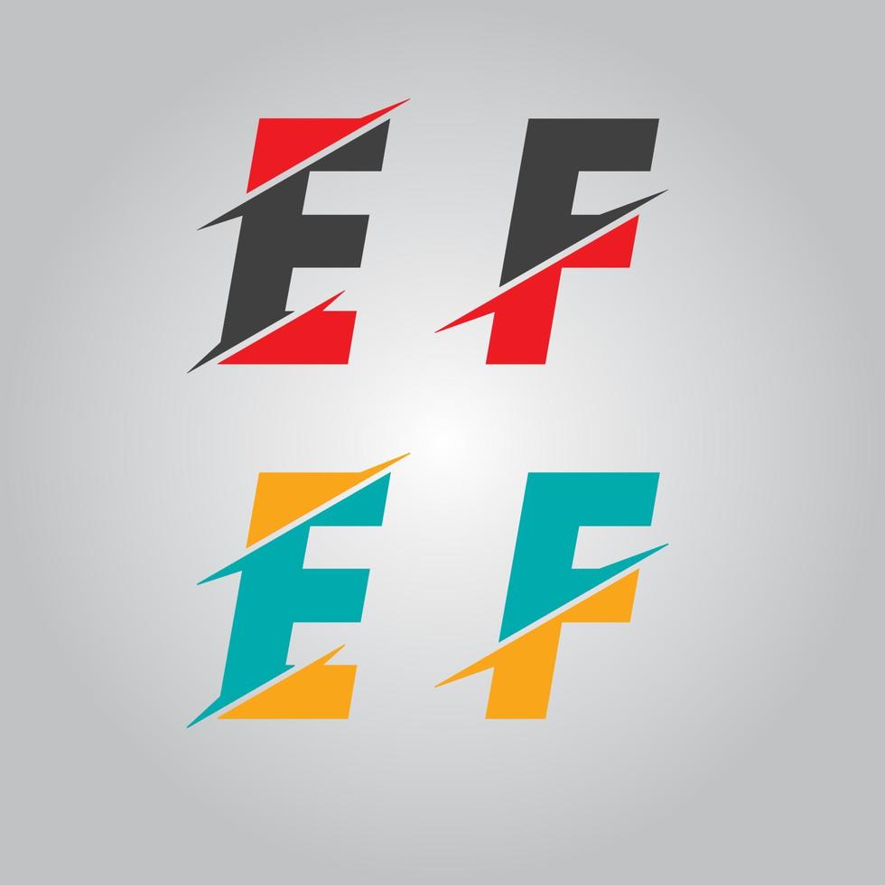 Alphabets logo design vector