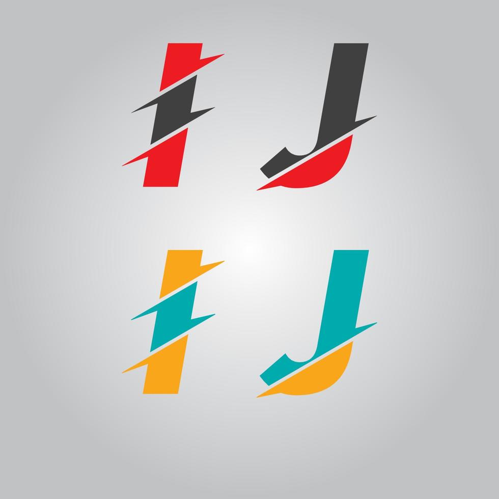 Alphabets logo design vector