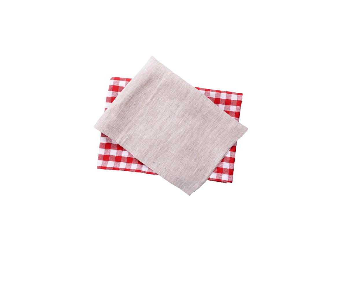 napkins isolated on white background copy space photo