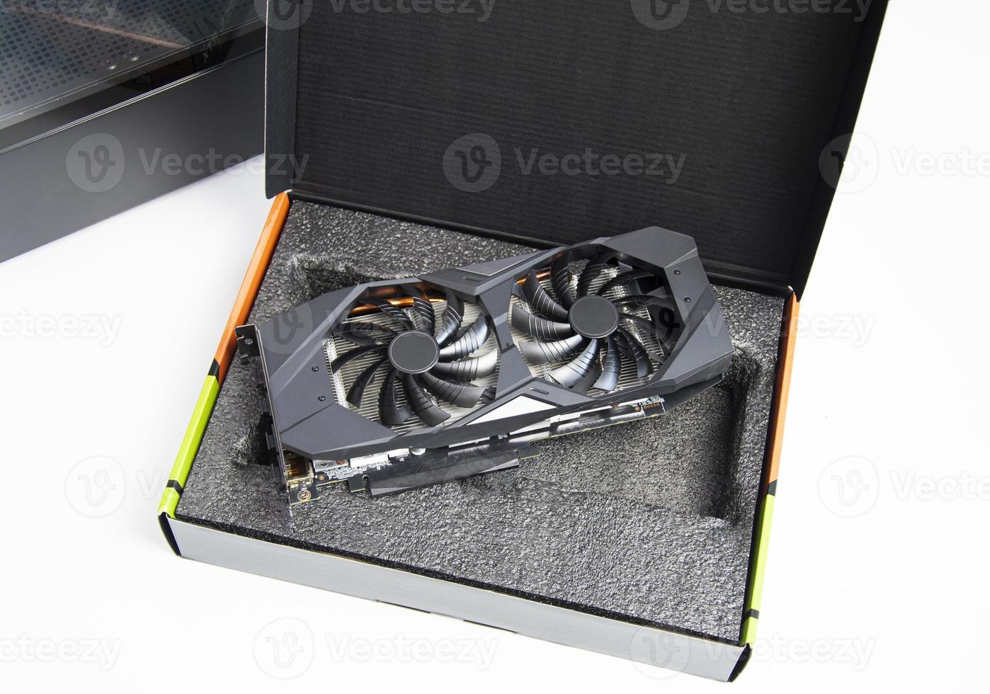 top view of computer graphics card photo