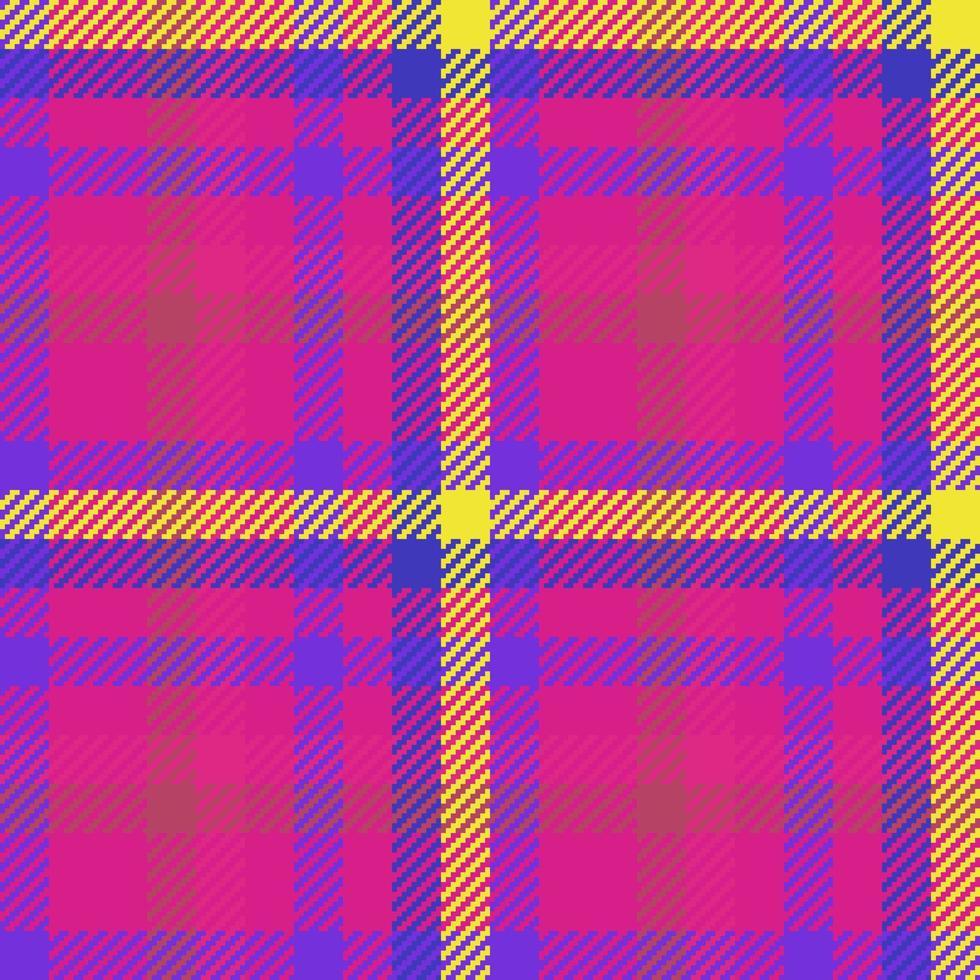 Vector textile fabric. Plaid check background. Texture tartan seamless pattern.