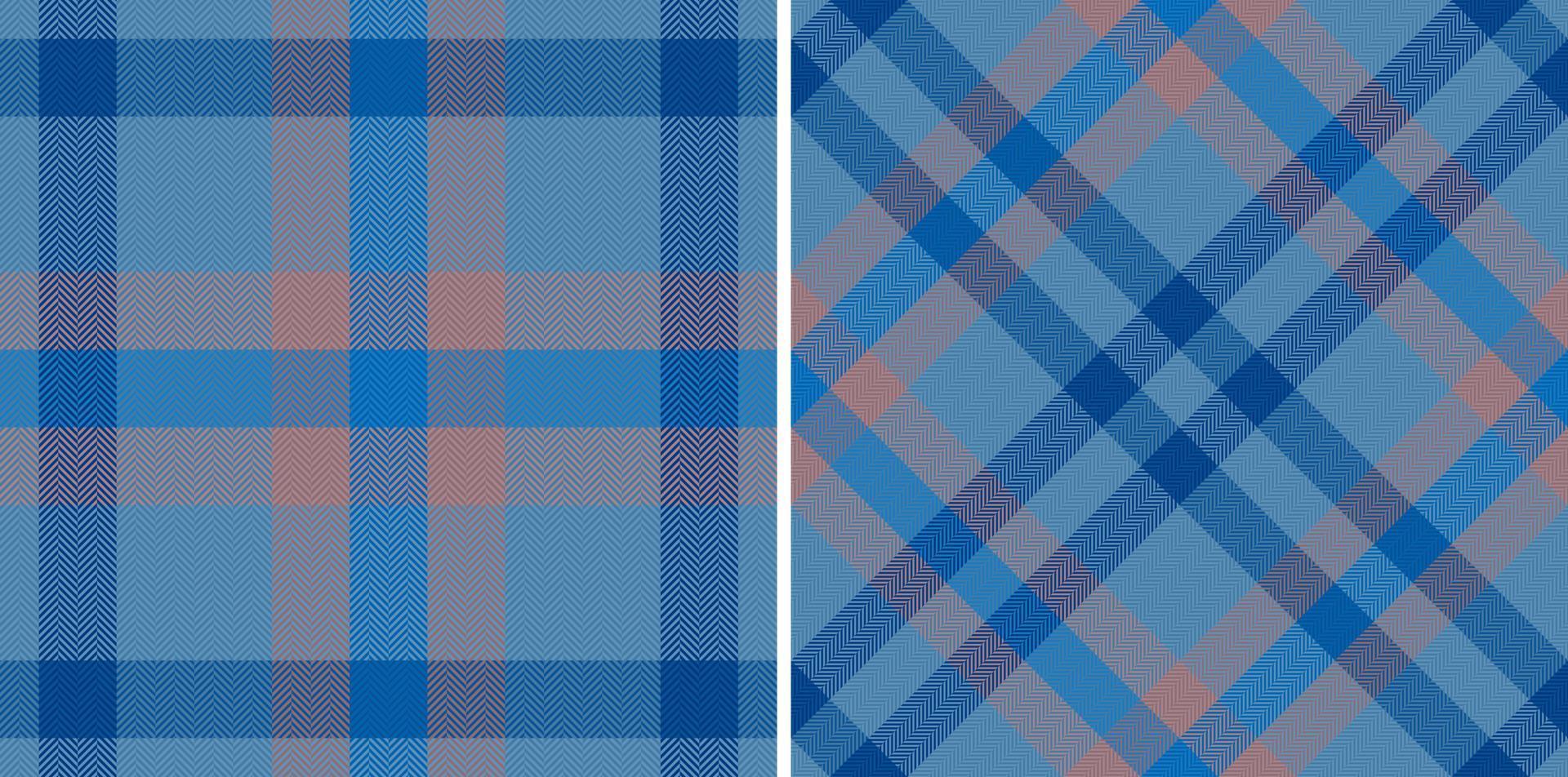 Seamless fabric background. Plaid textile check. Texture tartan pattern vector. vector