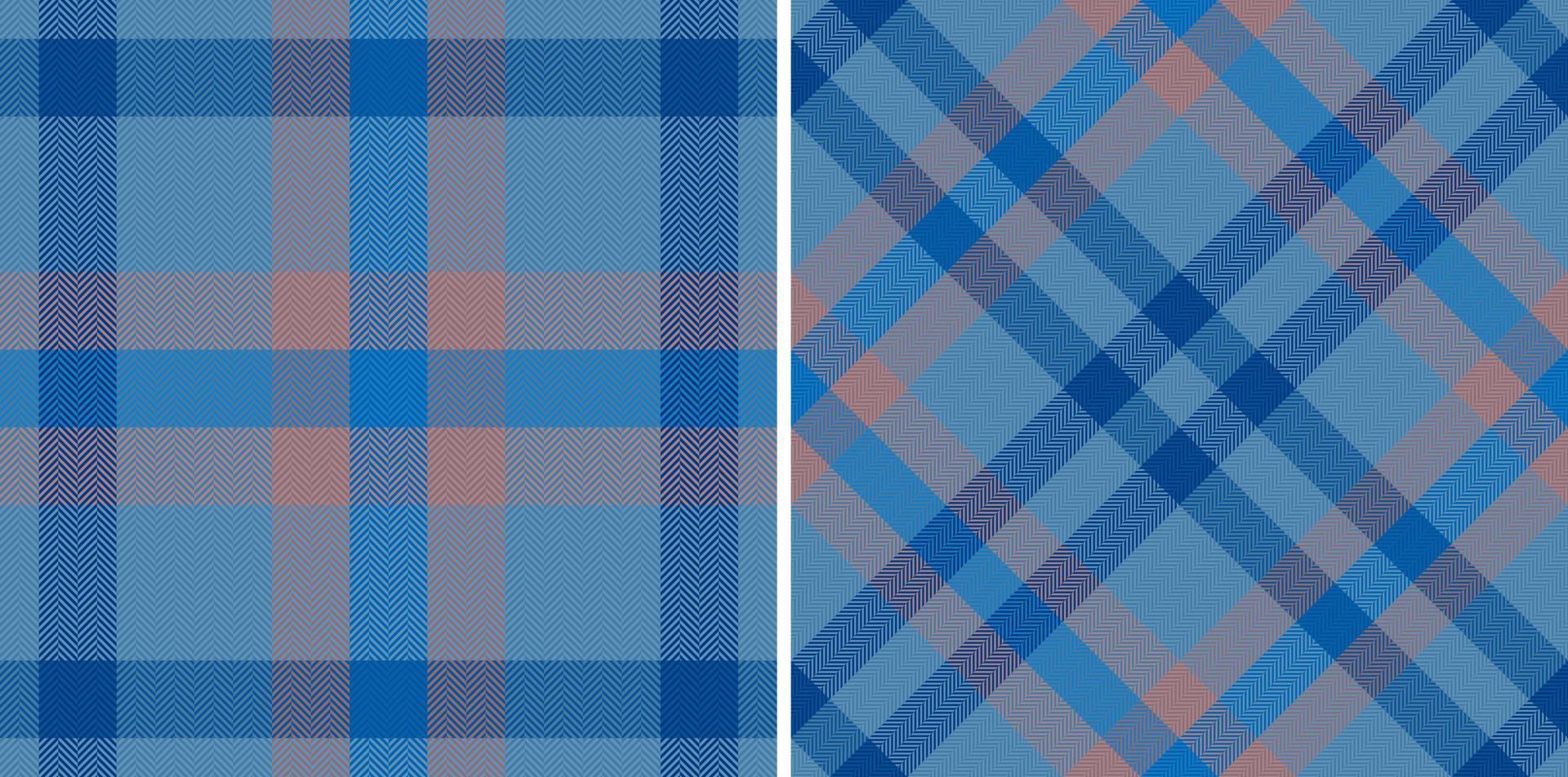 Seamless fabric background. Plaid textile check. Texture tartan pattern vector. vector