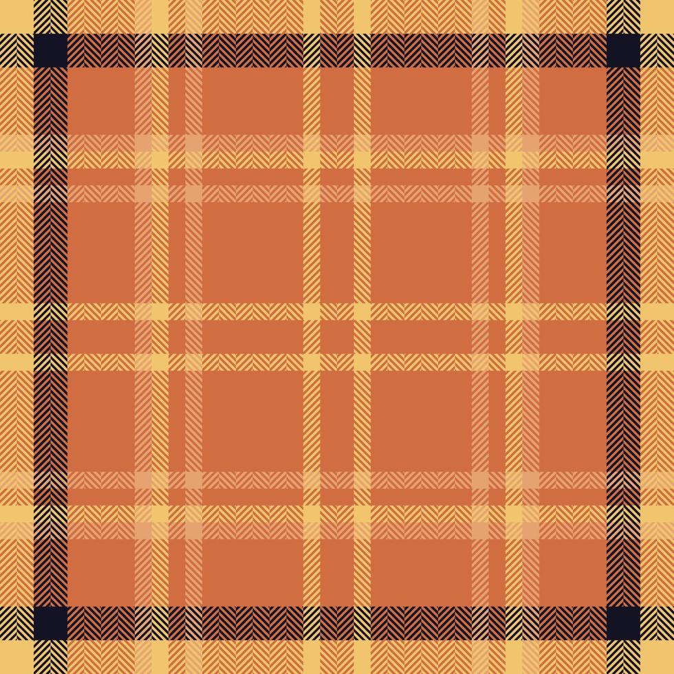 Plaid check pattern. Seamless fabric texture. Tartan textile print. vector