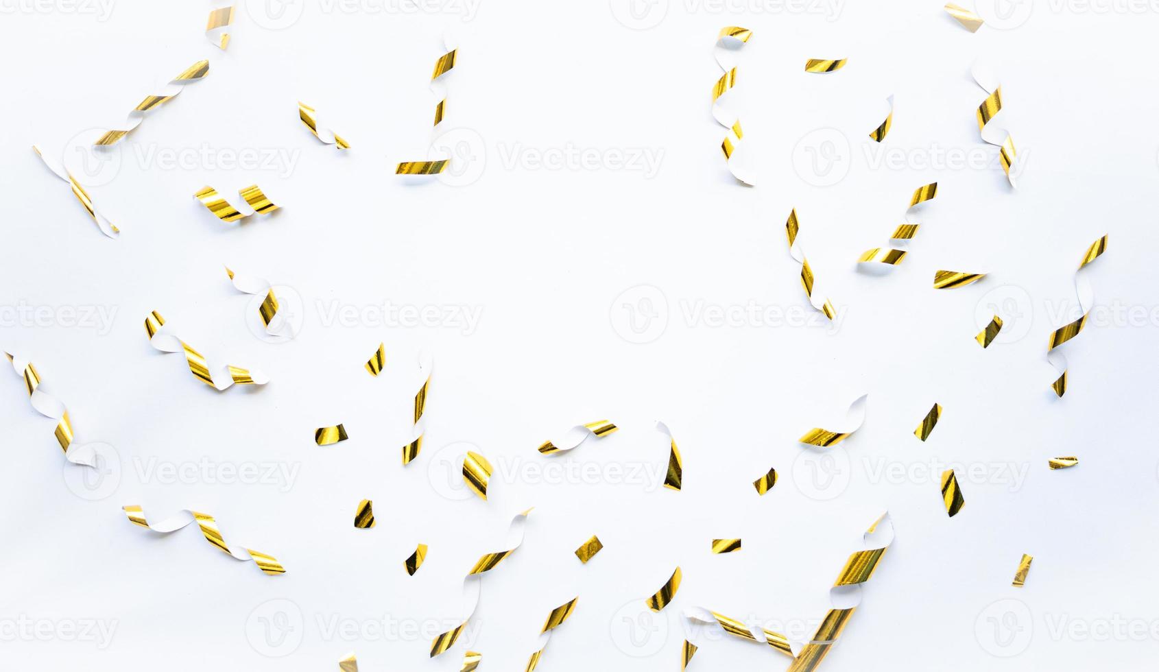 confetti on white background photo