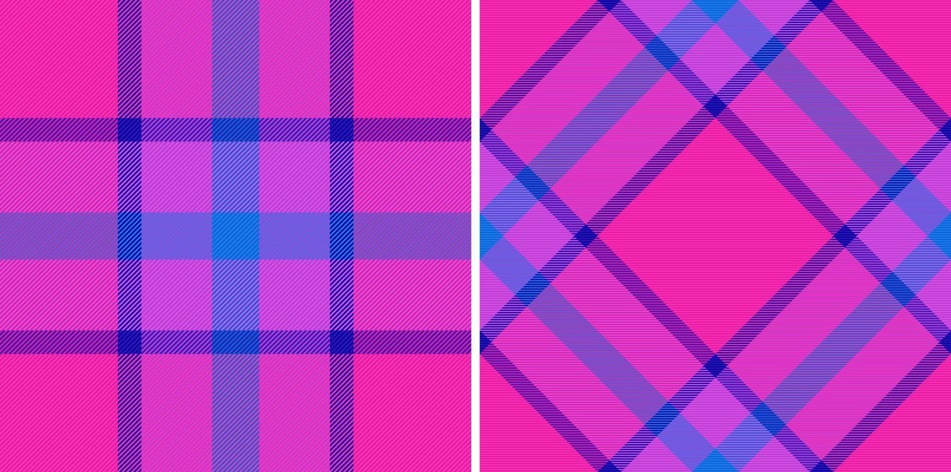 Check tartan textile. Vector pattern seamless. Plaid fabric background texture.