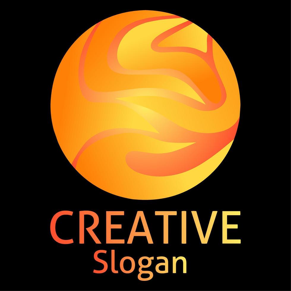 Golden sphere logo symbol icon modern design. Abstract gold browser sign logo. Orange and yellow gradient abstract orb browser logo vector. Circle round orb icon vector