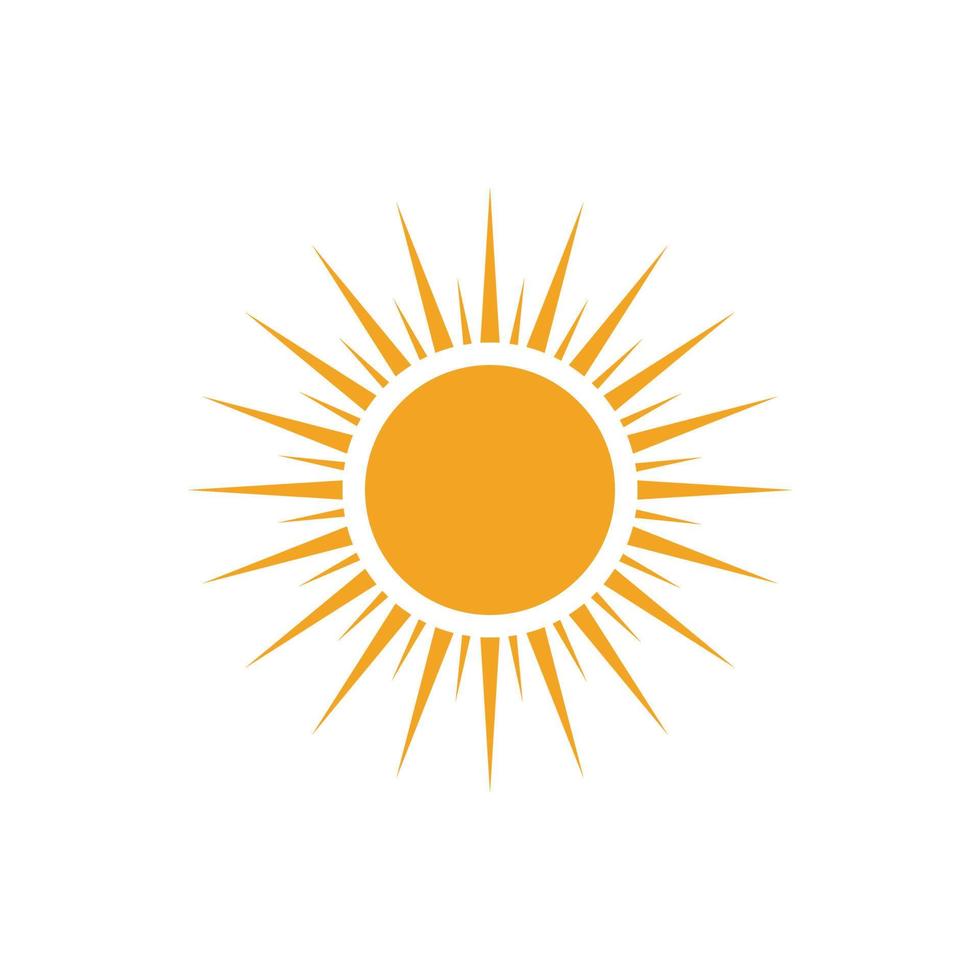 icono de ilustración de vector de sol