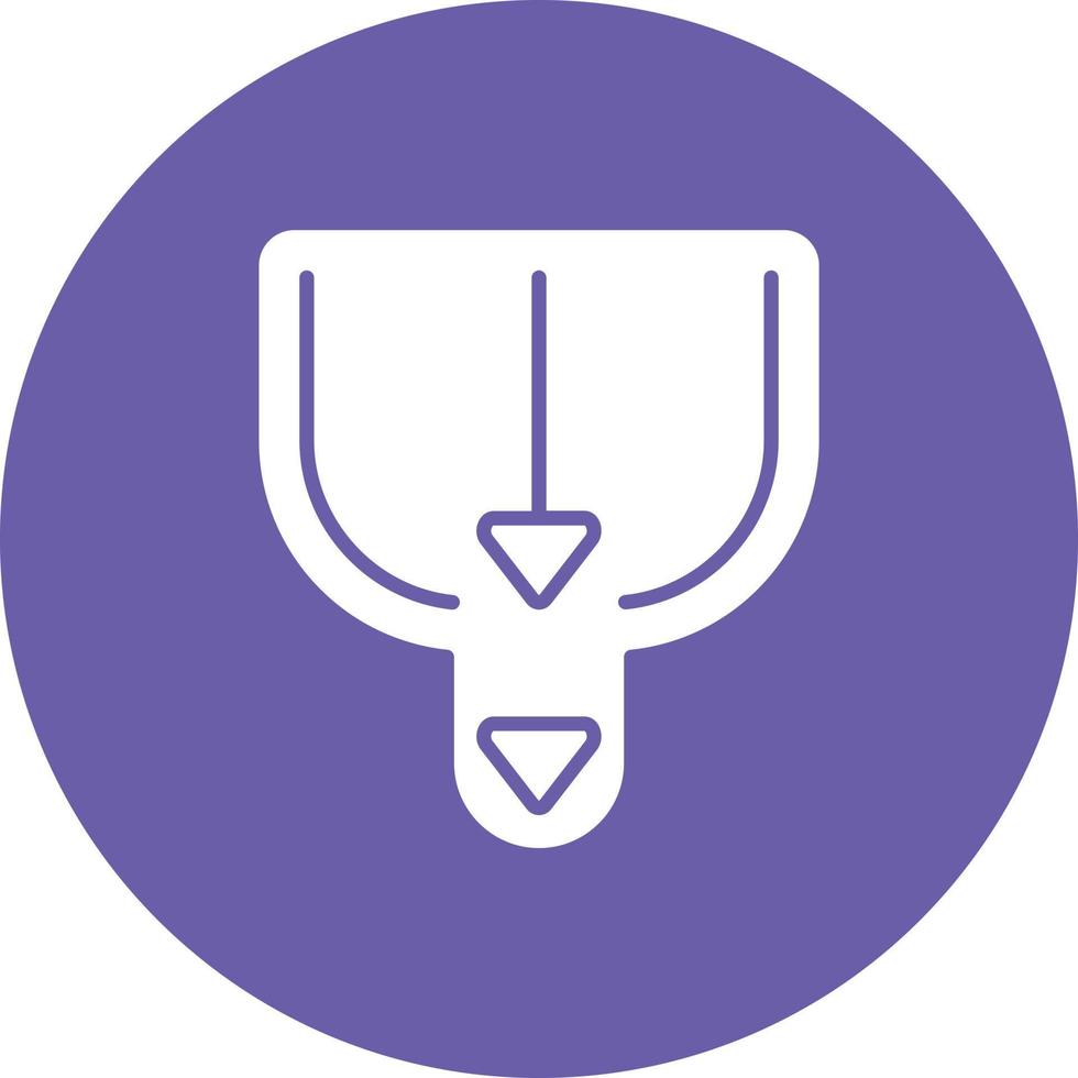 Bottleneck Glyph Circle Background Icon vector