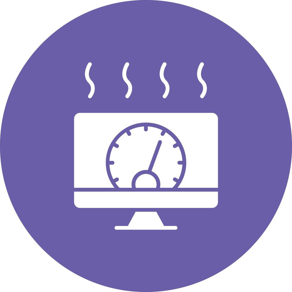 Overall Equipment Effectiveness Glyph Circle Background Icon vector