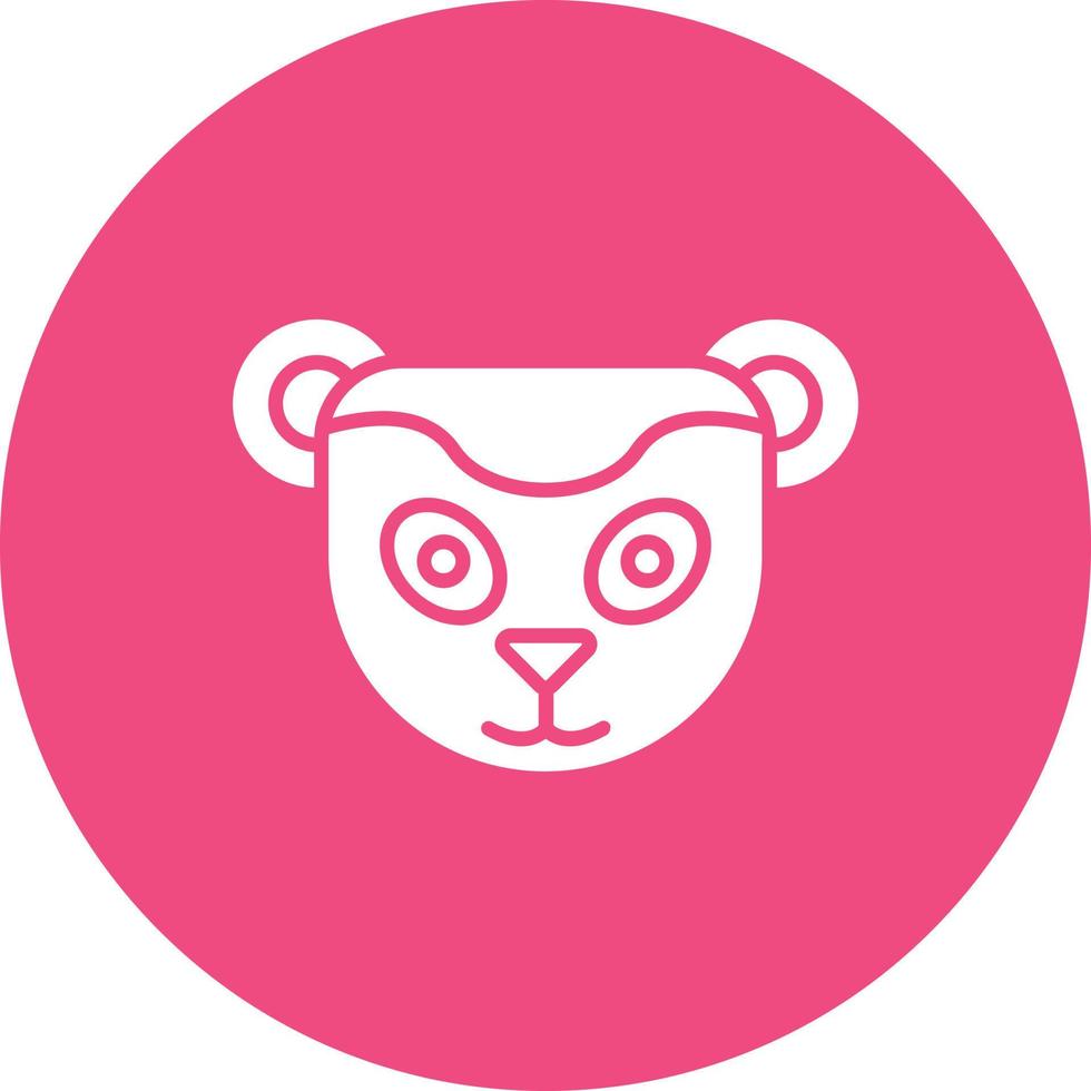 Meerkat Glyph Circle Background Icon vector