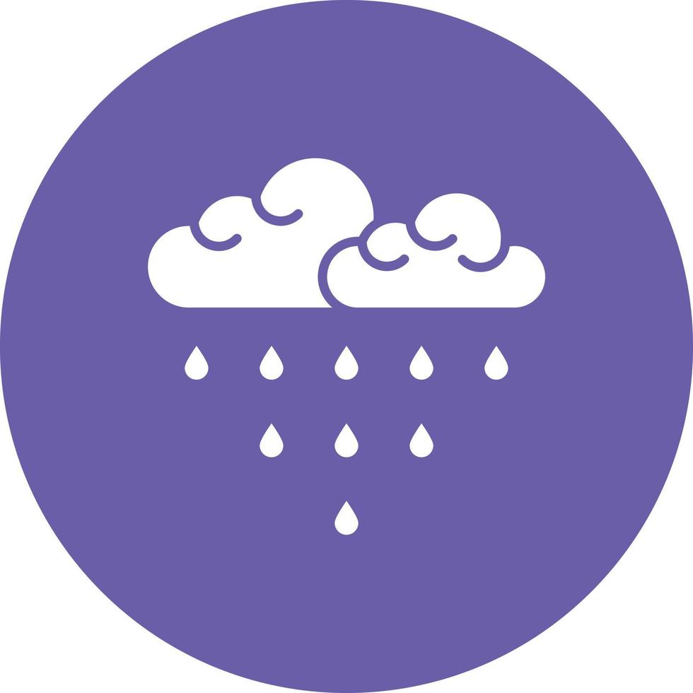 Monsoon Season Glyph Circle Background Icon vector