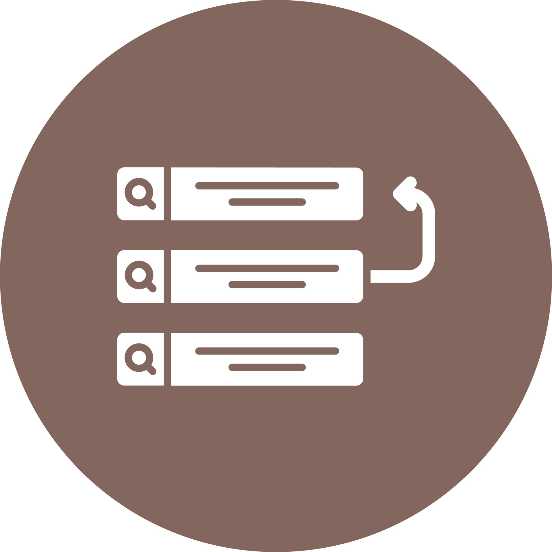 Backlog Glyph Circle Background Icon 17678228 Vector Art at Vecteezy