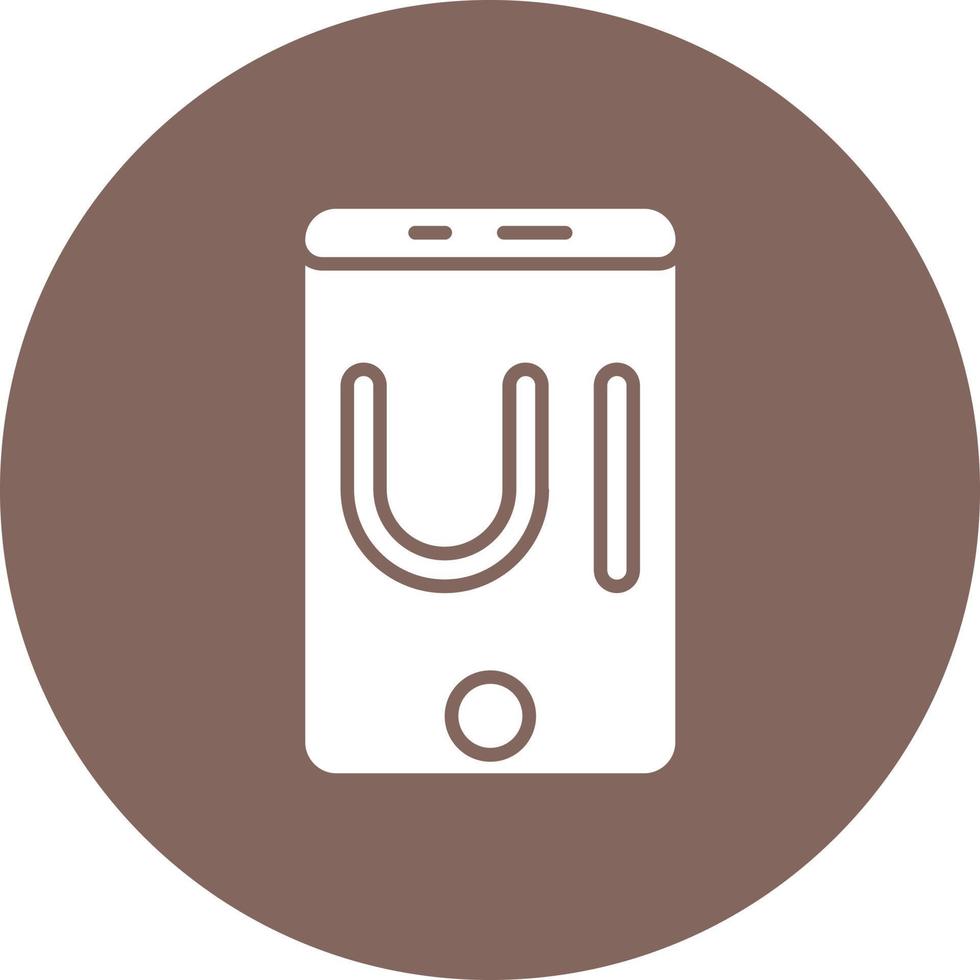 Interaction Design Glyph Circle Background Icon vector
