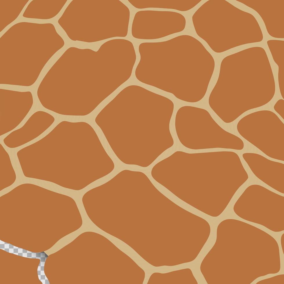 Brown giraffe skin pattern vector