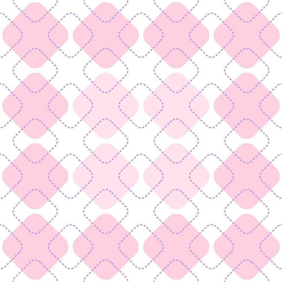 Seamless pattern pastel color round corner vector