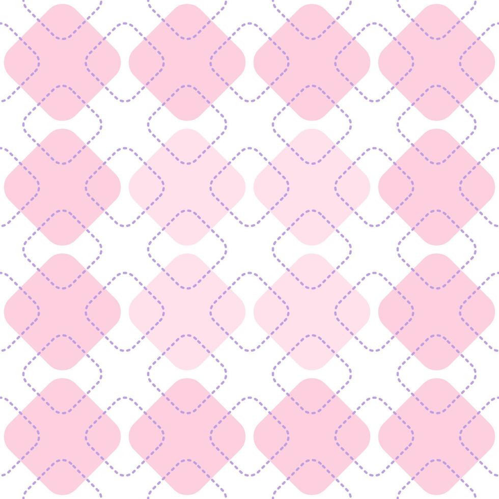 Seamless pattern pastel color round corner vector