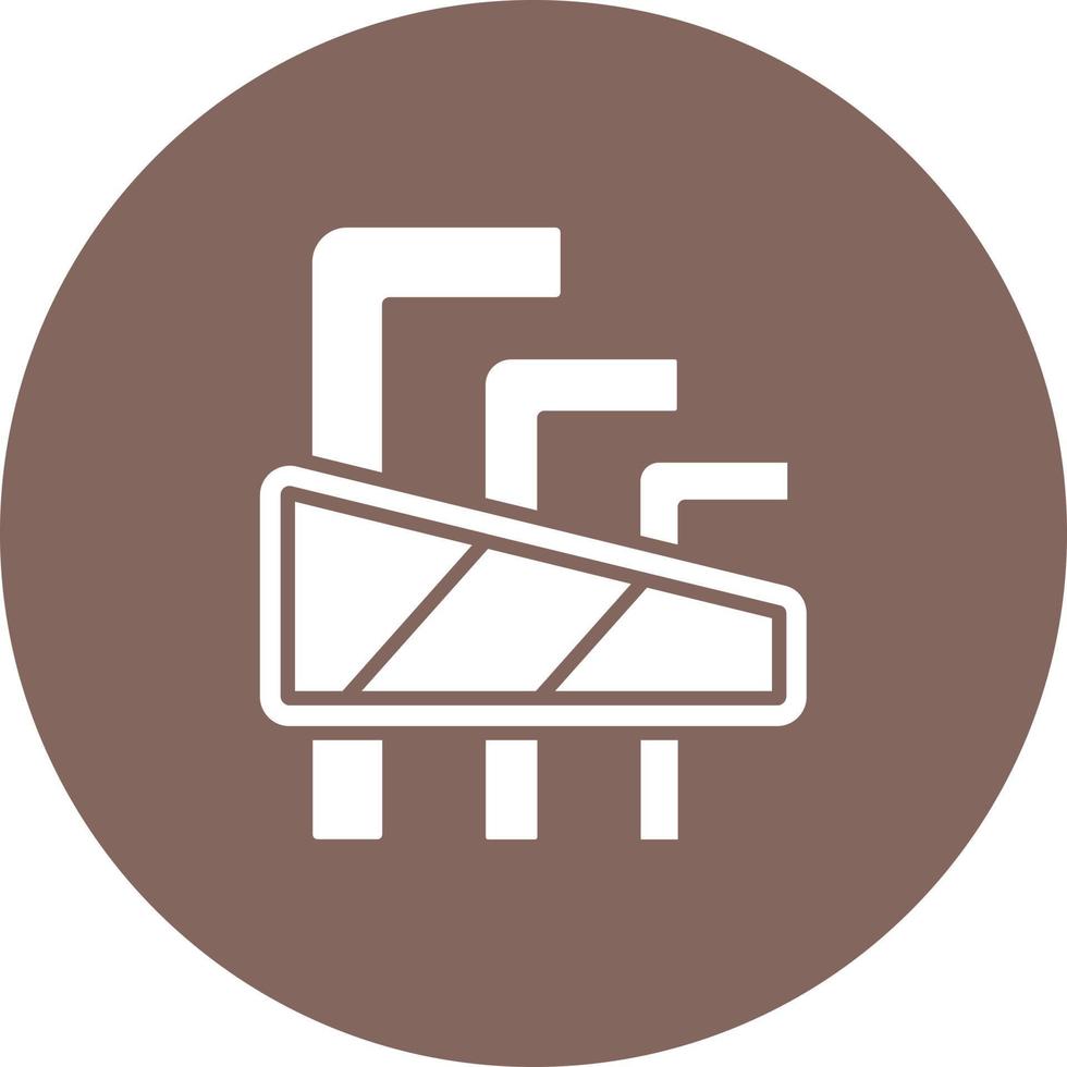 Allen Wrench Glyph Circle Background Icon vector