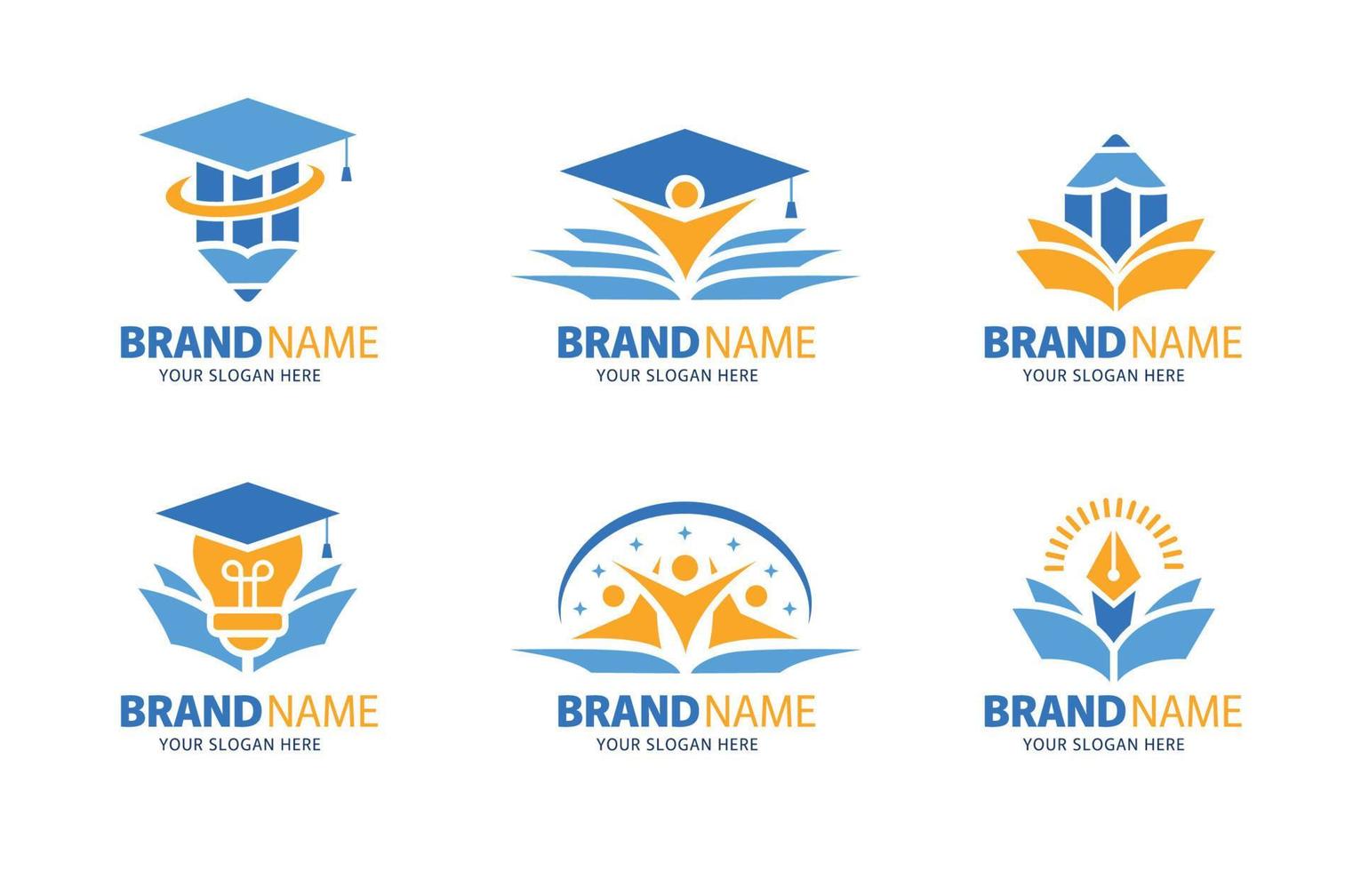 Education Logo Template Collection vector