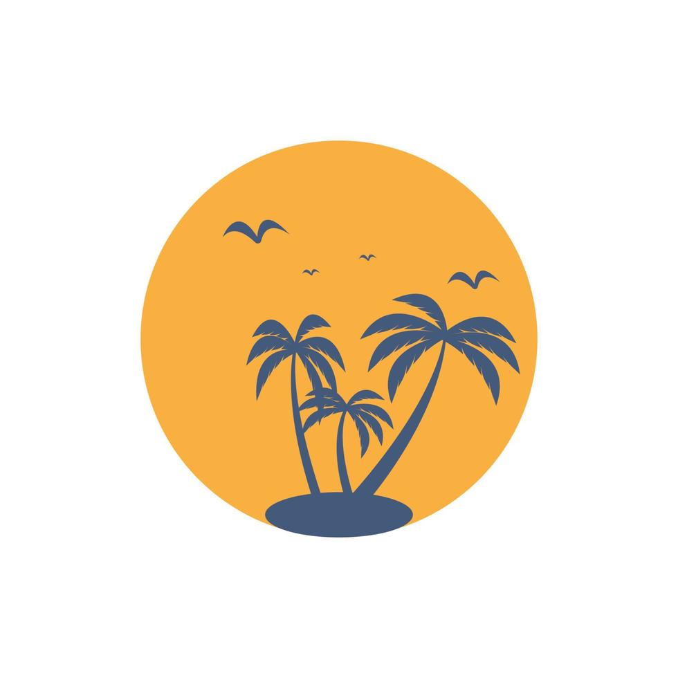 Palm tree summe vector