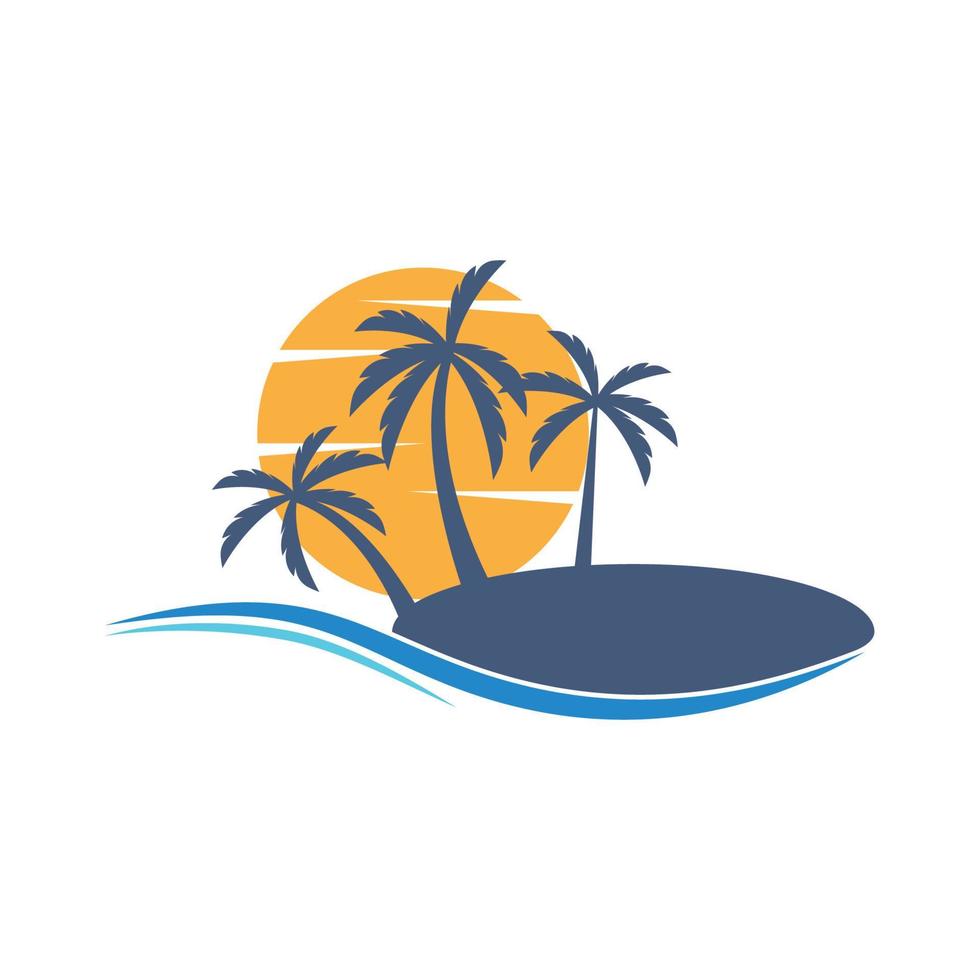 Palm tree summe 17679186 Vector Art at Vecteezy