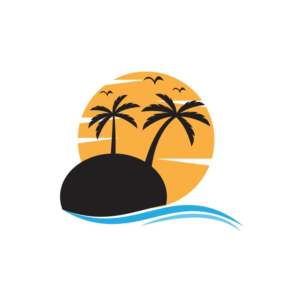 Palm tree summe vector