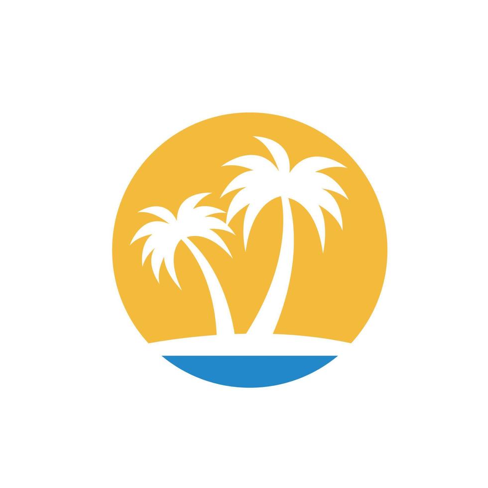Palm tree summe vector