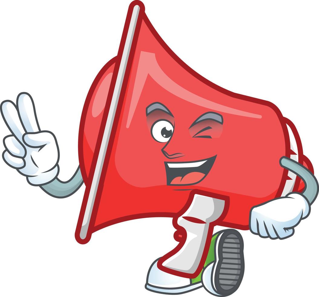 Red Loadspeaker Vector