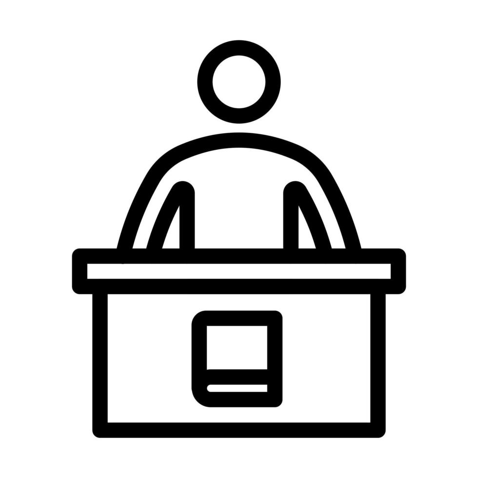 Librarian Icon Design vector