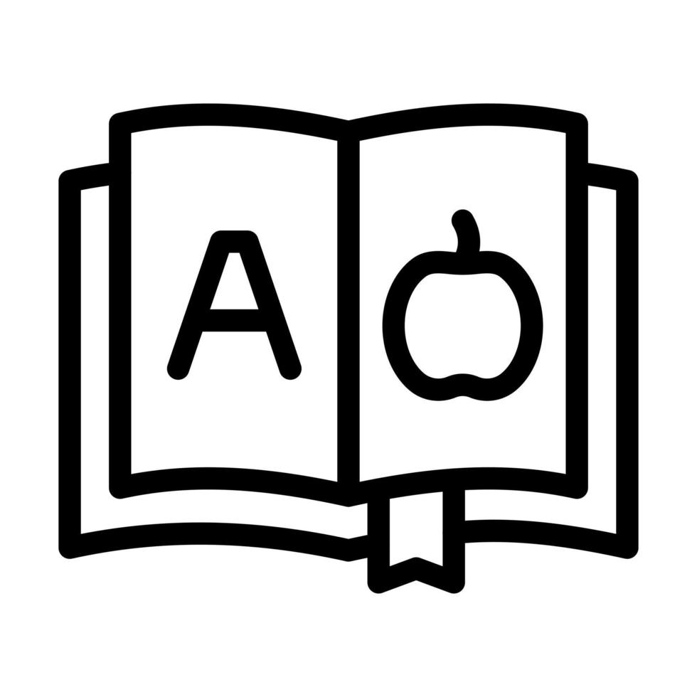 diseño de icono de libro para niños vector