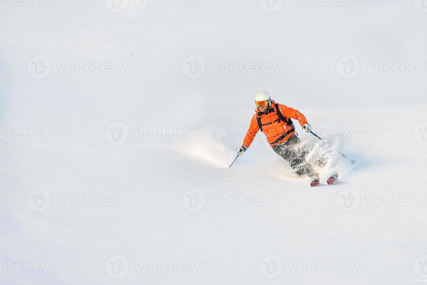 Ski tourism descent photo