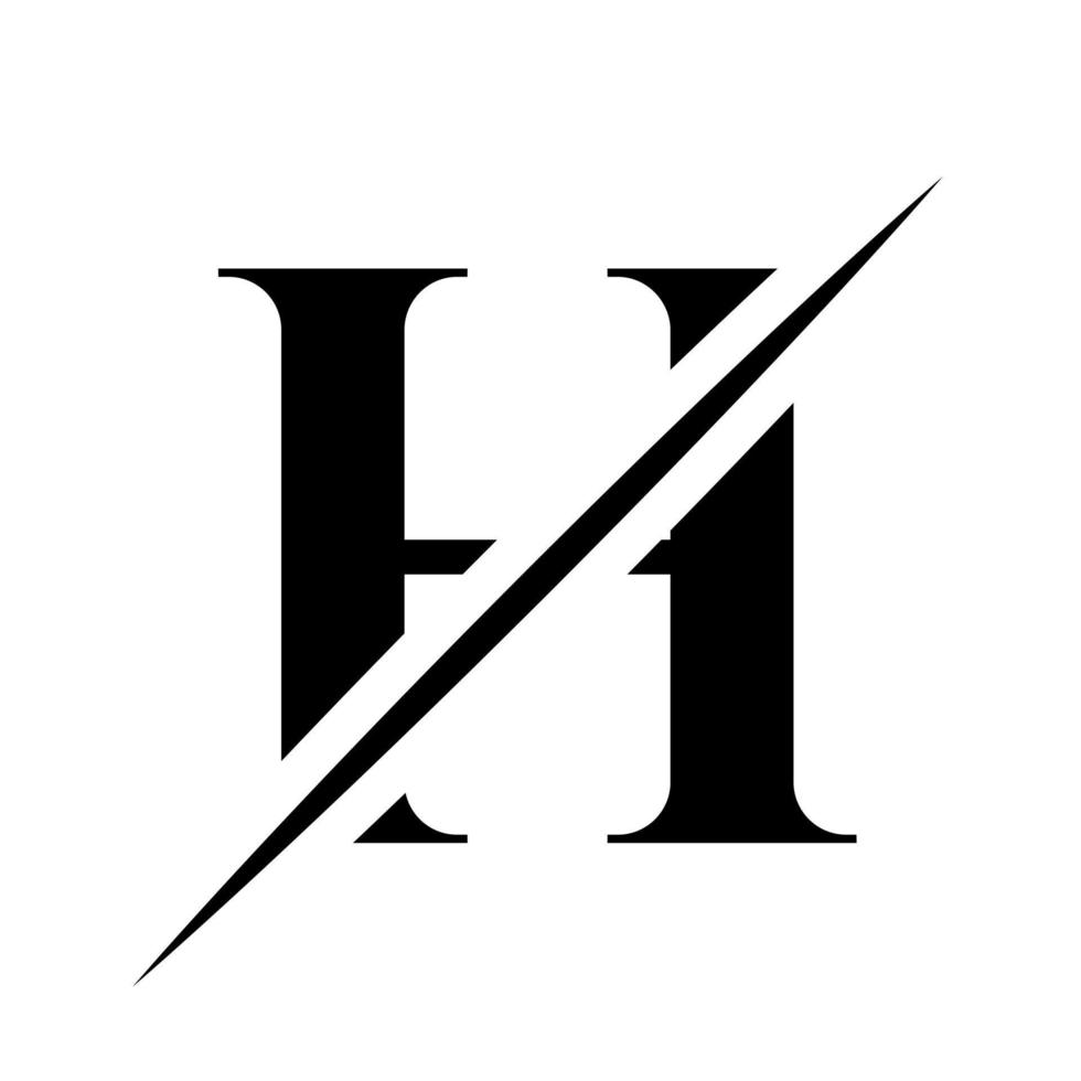 plantilla de diseño de logotipo de letra h de monograma. diseño de logotipos de lujo, belleza y moda vector