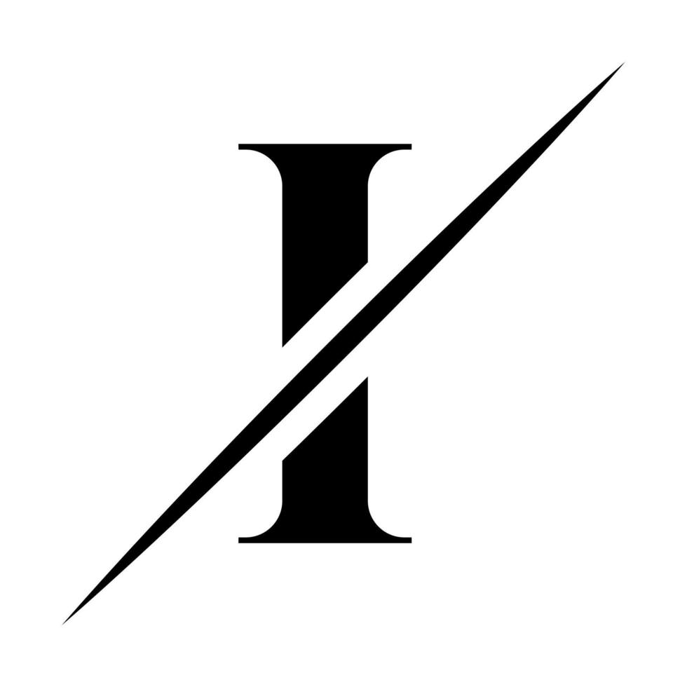Monogram Letter I Logotype Design Template. Luxury, Beauty and Fashion Logo Design vector