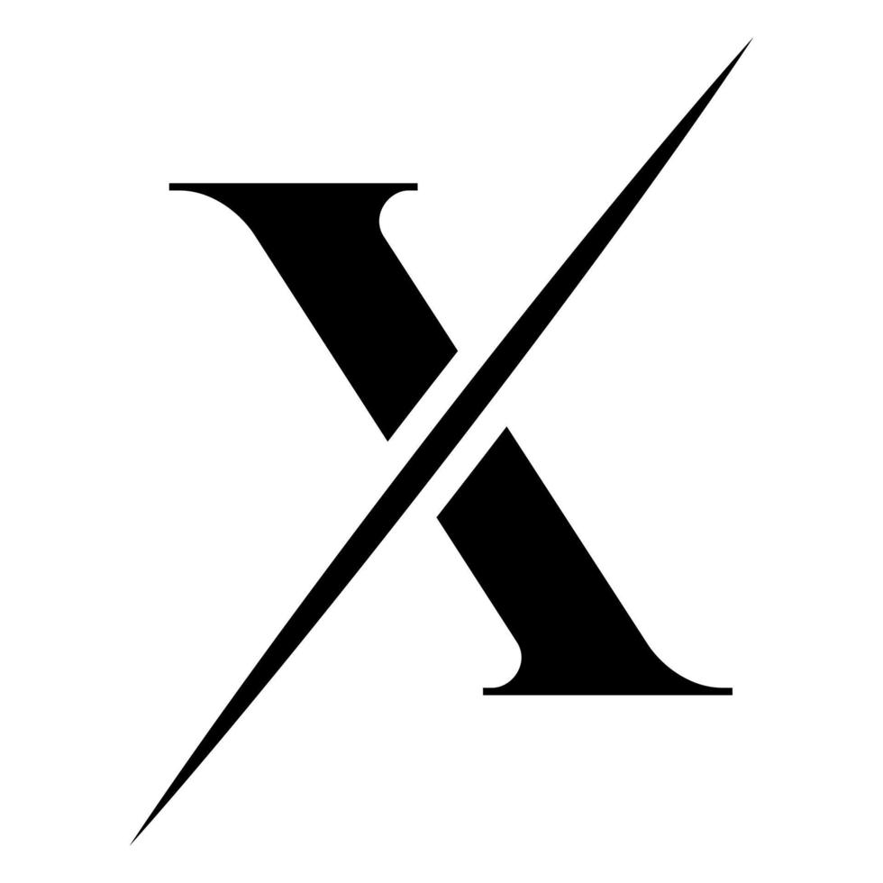 Monogram Letter X Logotype Design Template. Luxury, Beauty and Fashion Logo Design vector