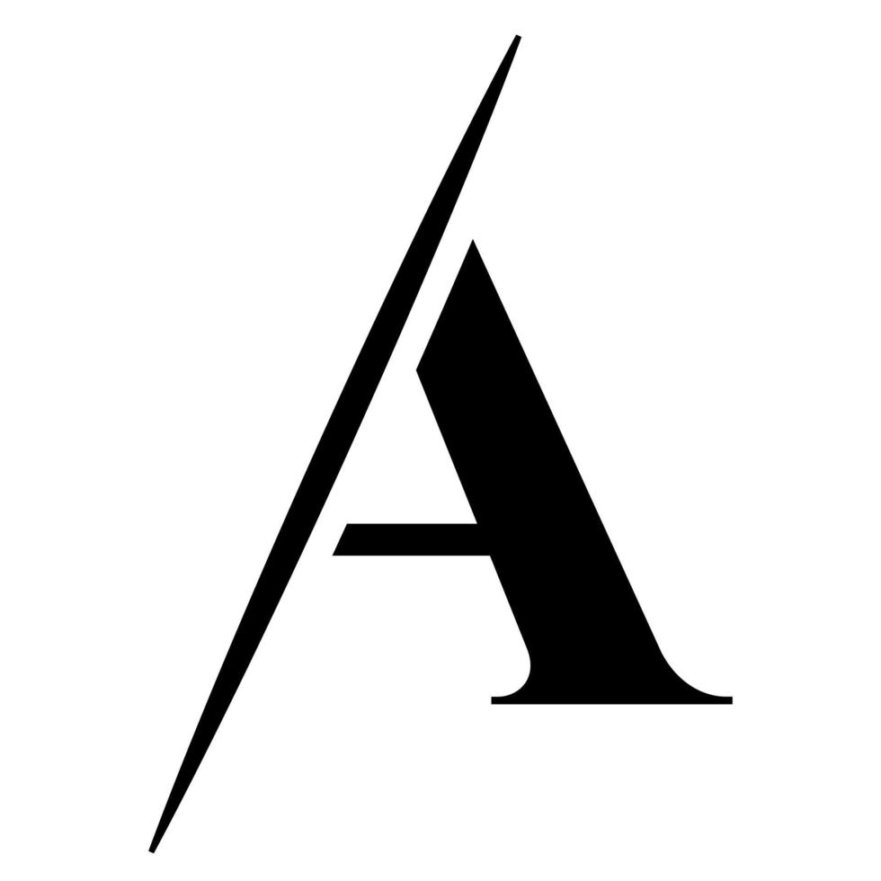 monograma letra una plantilla de diseño de logotipo. diseño de logotipos de lujo, belleza y moda vector