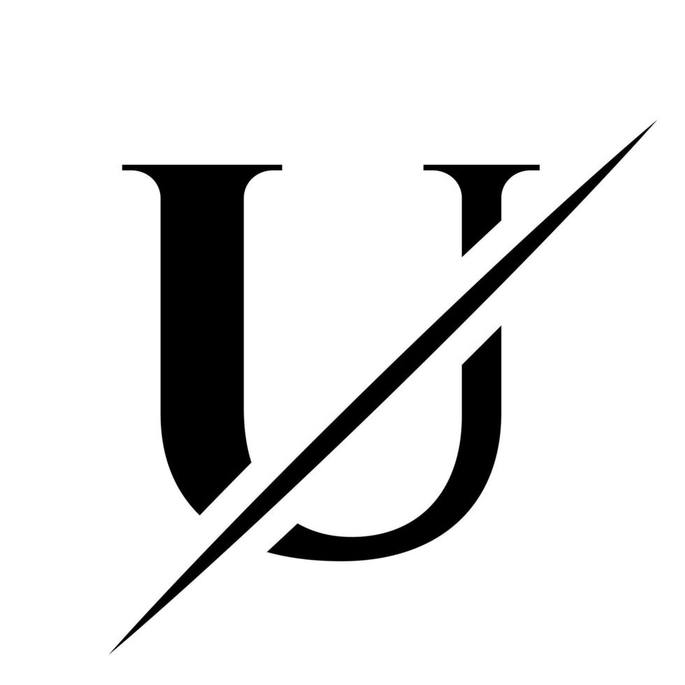 Monogram Letter U Logotype Design Template. Luxury, Beauty and Fashion Logo Design vector