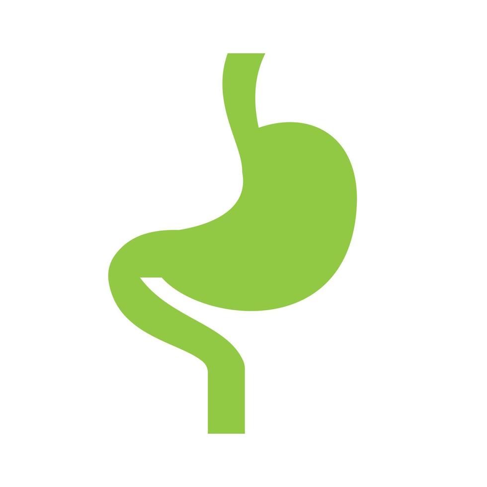 diseño de icono de estómago mínimo para plantilla de vector de símbolo médico y sanitario
