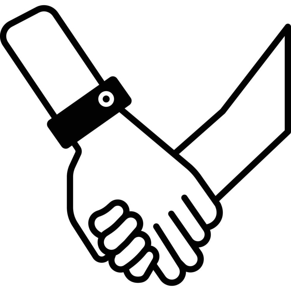 Holding Hands which can easily edit or modify vector