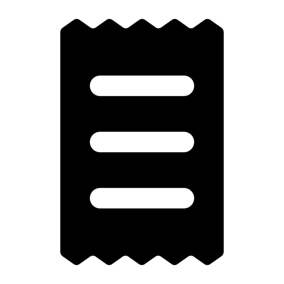 Invoice vector icon design in modern and trendy style