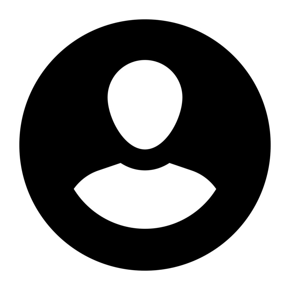 A beautiful vector icon of user, profile in filled style