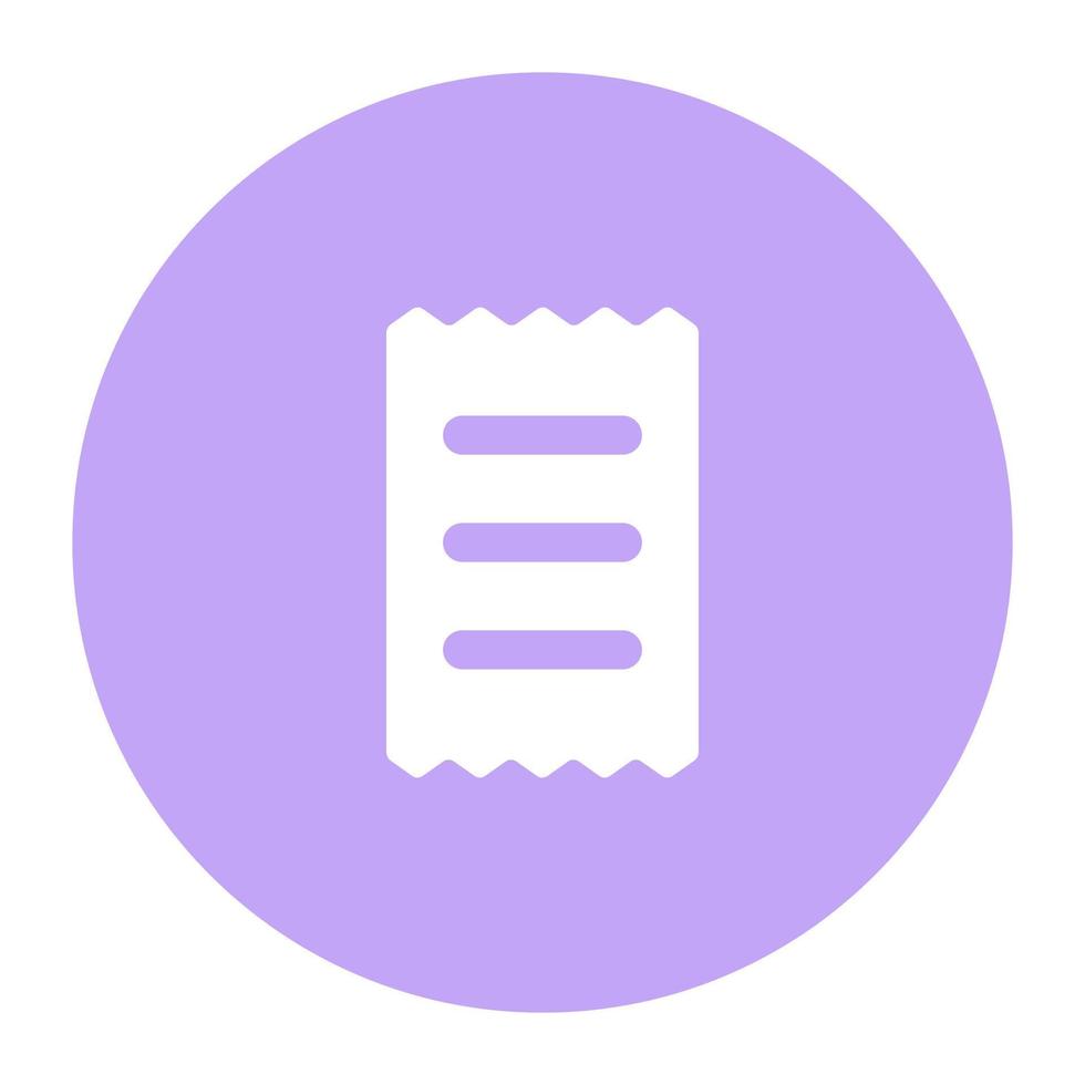 Invoice vector icon design in modern and trendy style