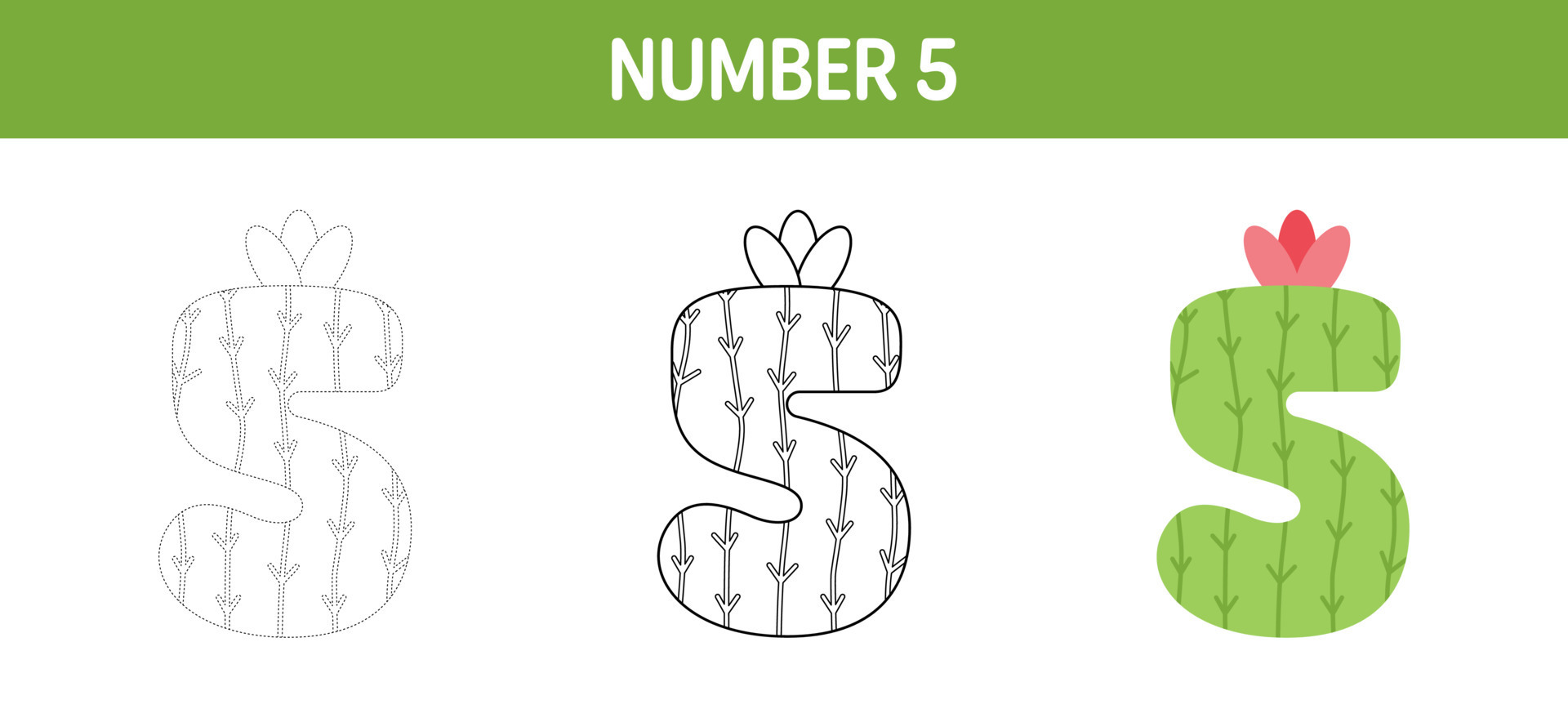 number-5-tracing-and-coloring-worksheet-for-kids-17681956-vector-art-at