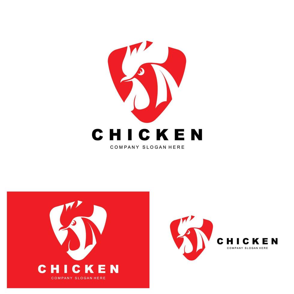 Chicken Logo, Farm Animal Vector, Design For Chicken Farm, Fried Chicken Restaurant, Cafe vector
