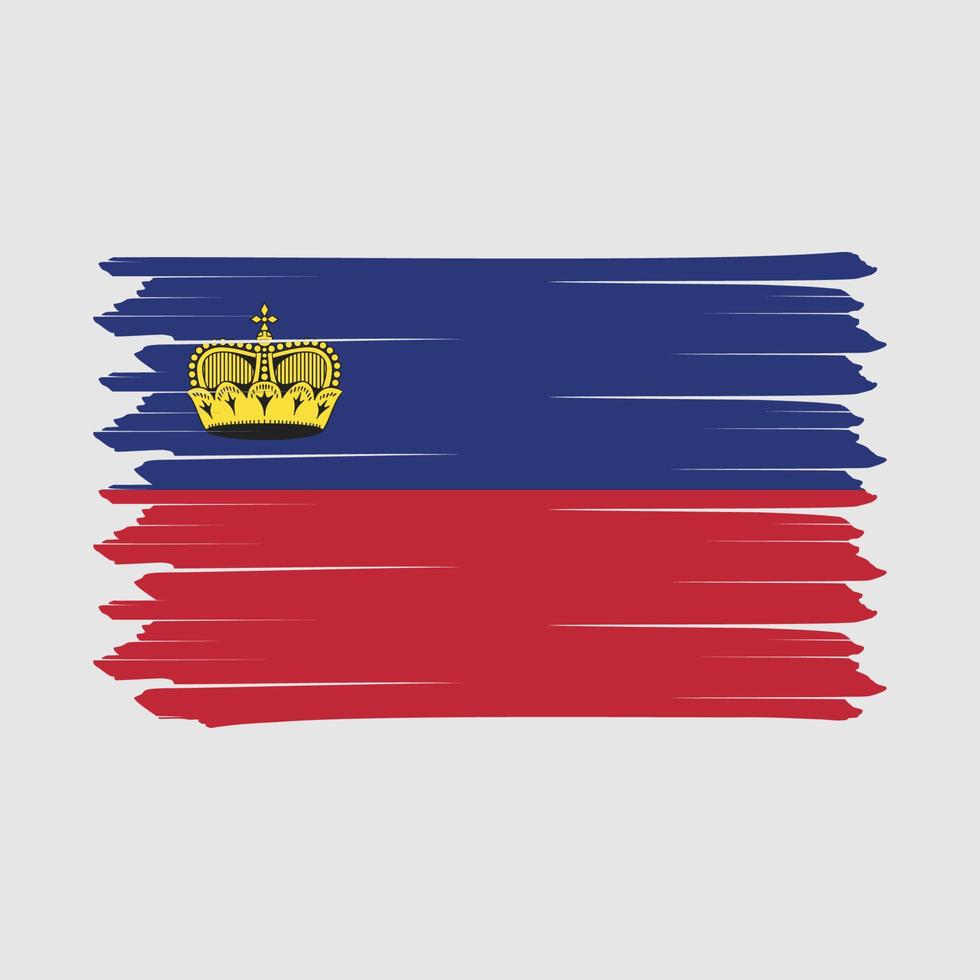 cepillo de bandera de Liechtenstein vector