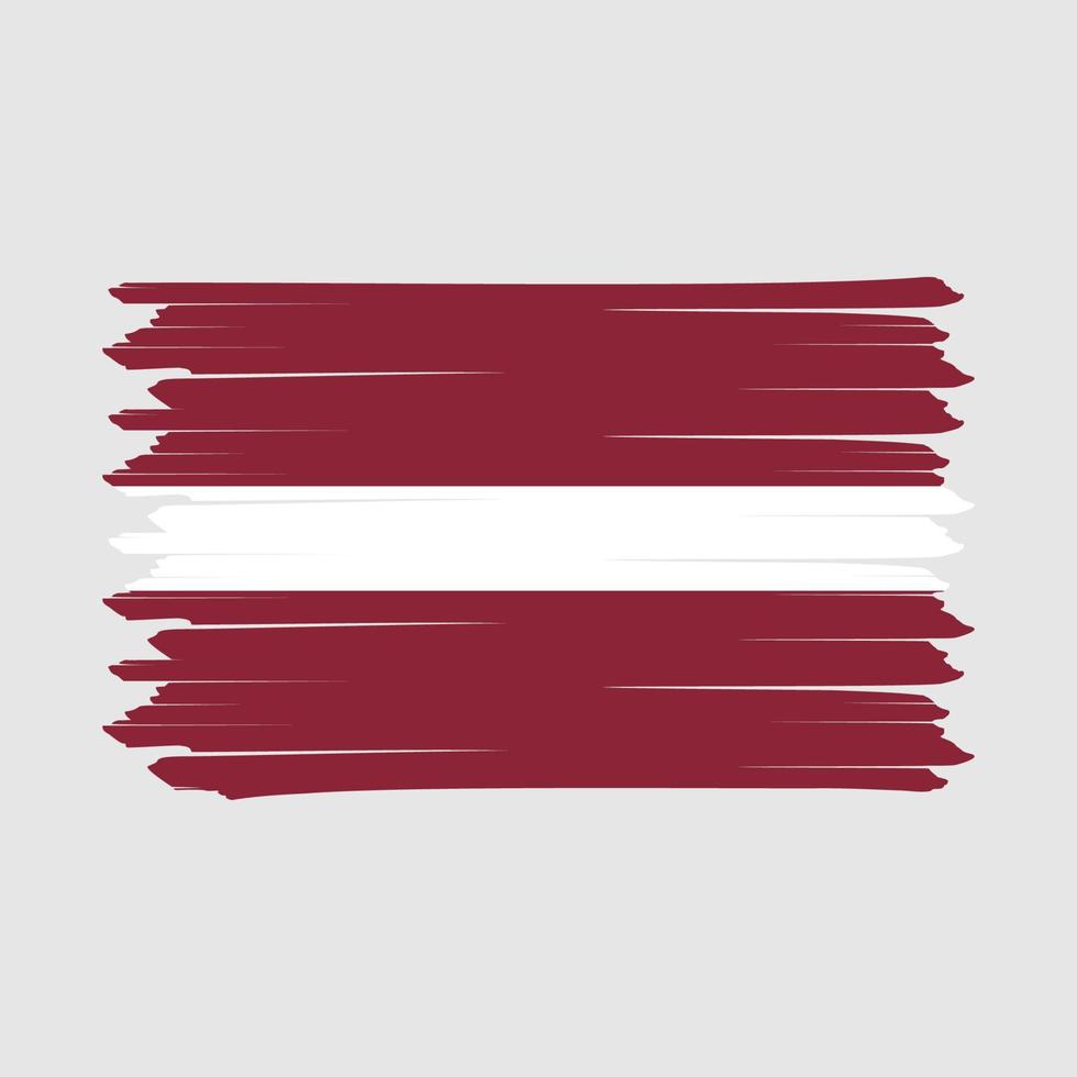 Latvia Flag Brush vector
