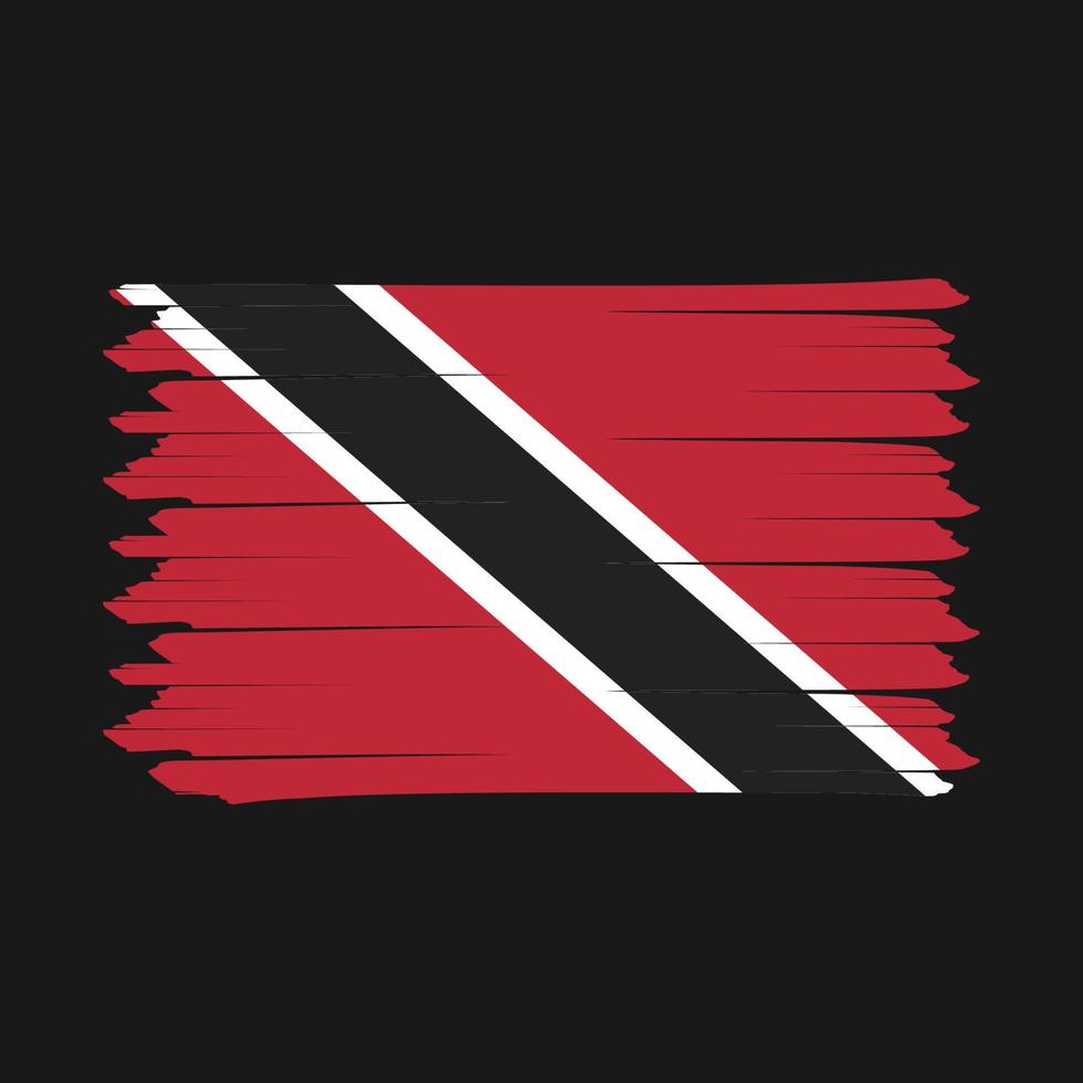 cepillo de la bandera de trinidad vector