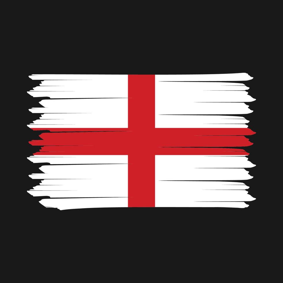 cepillo de bandera de inglaterra vector