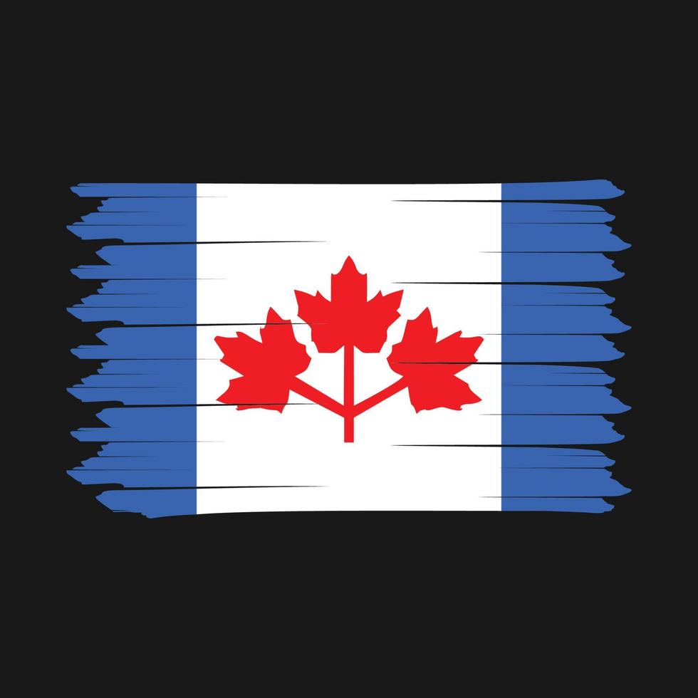 Canada Flag Brush vector